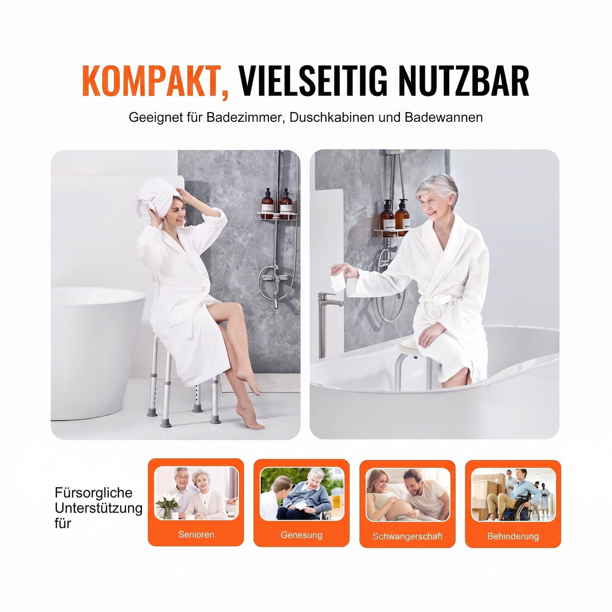 duschhocker hoehenverstellbar 35 48 cm weiss