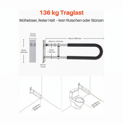 u foermiger klappgriff wand 60 cm
