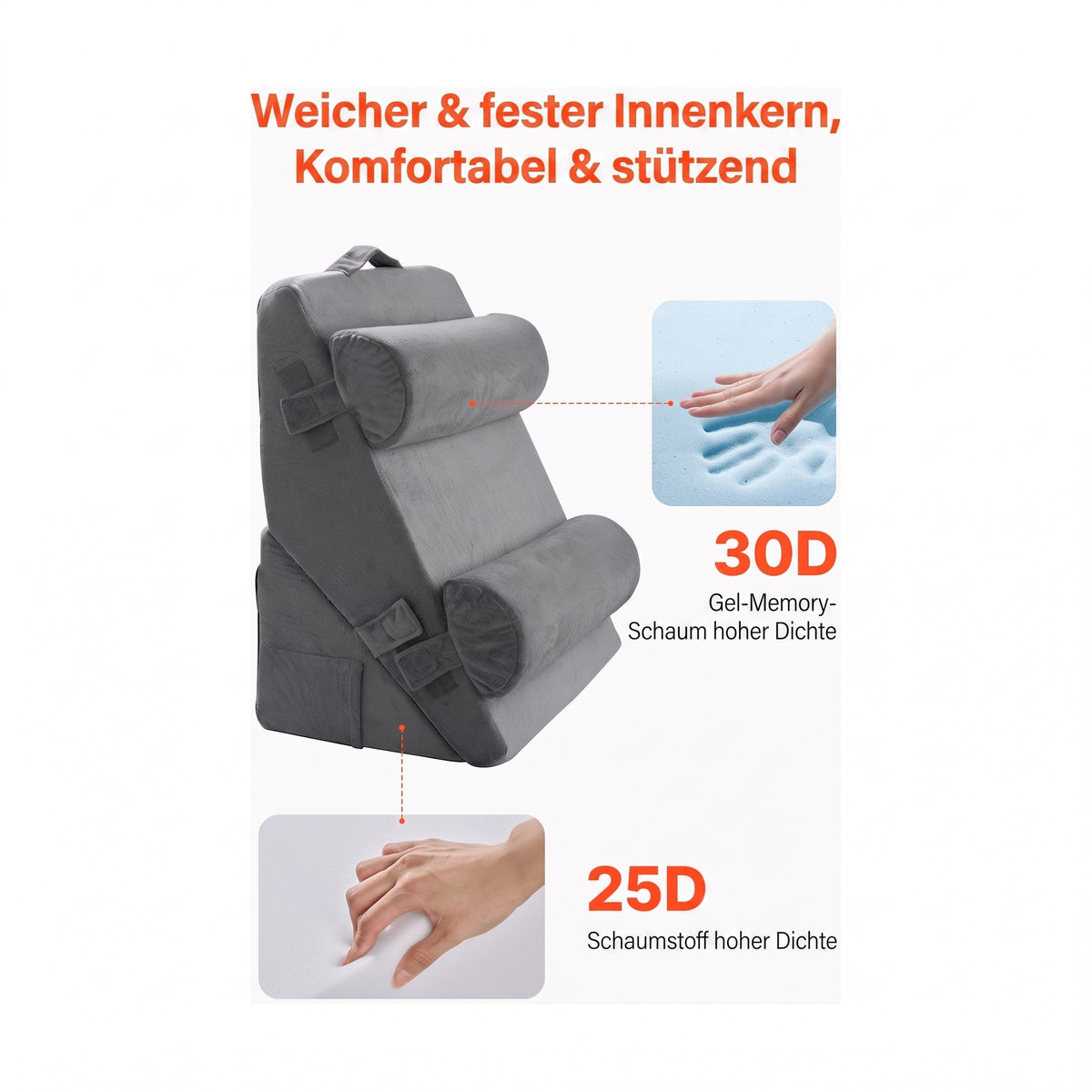 orthopaedisches keilkissen set arm bein nacken