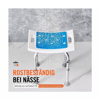 duschhocker hoehenverstellbar 36 49 cm blau
