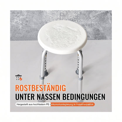 duschhocker hoehenverstellbar 35 48 cm weiss