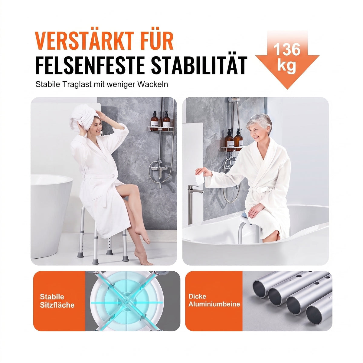 duschhocker hoehenverstellbar 36 48 cm blau