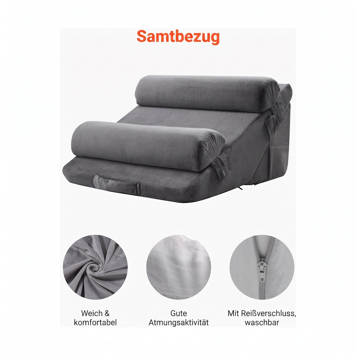 orthopaedisches keilkissen set arm bein nacken