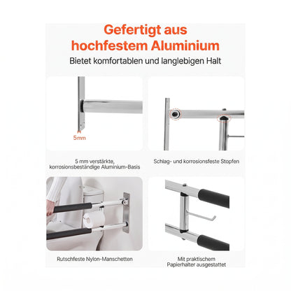 hochklappbarer wand stuetzgriff papierhalter 76 5 cm