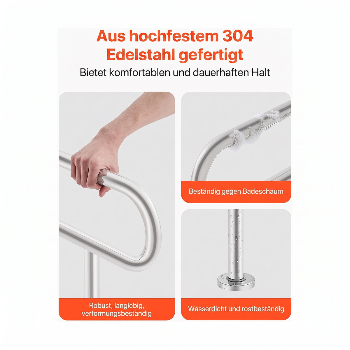 wand stuetzgriff edelstahl stuetzbein 78 cm