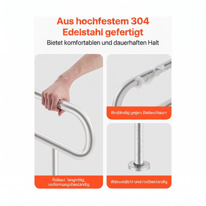 wand stuetzgriff edelstahl stuetzbein 78 cm