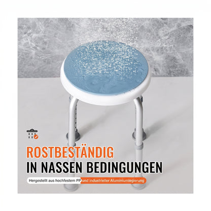 duschhocker hoehenverstellbar 36 48 cm blau