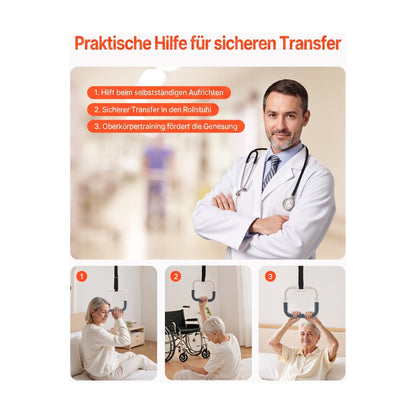 fahrbarer bettgalgen trapezgriff hoehenverstellbar