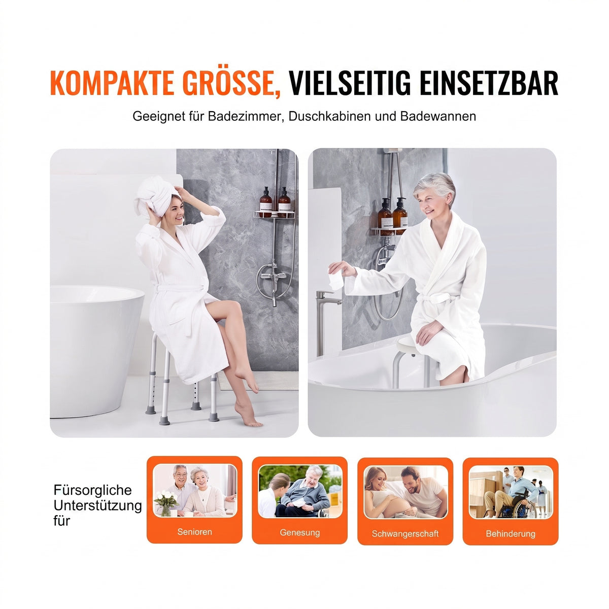 duschhocker hoehenverstellbar 35 48 cm weiss
