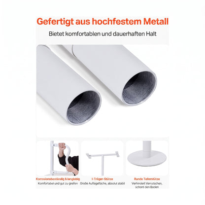sicherheitsstange boden decke bad 214 305 cm weiss