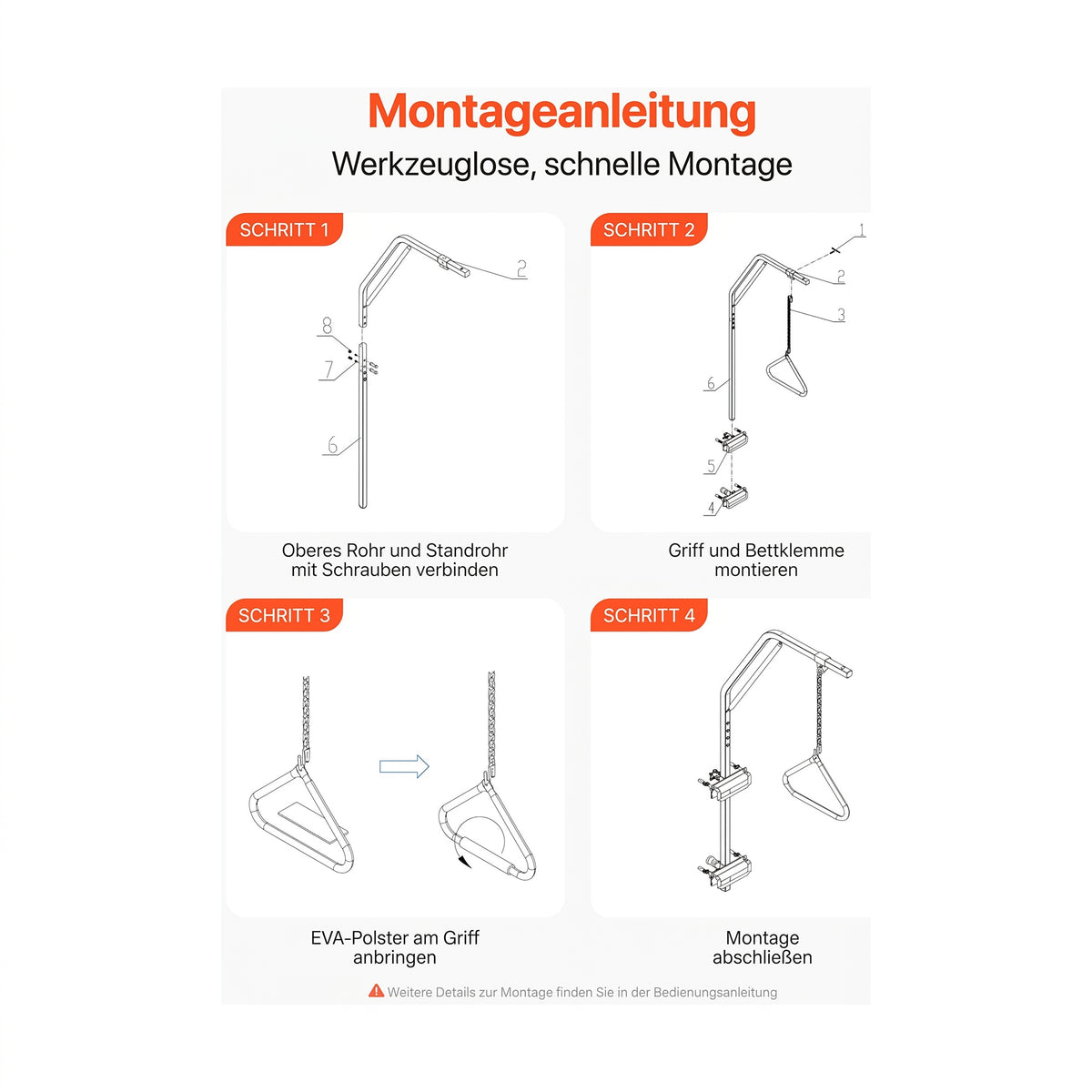 bettgalgen klemmbefestigung