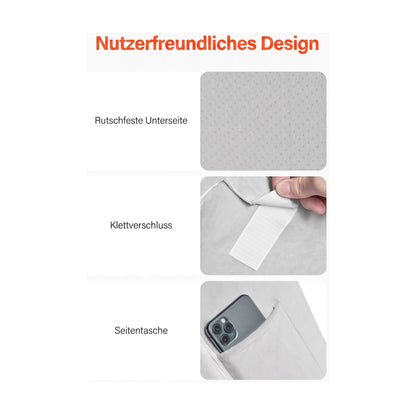 orthopaedisches keilkissen set weiss grau