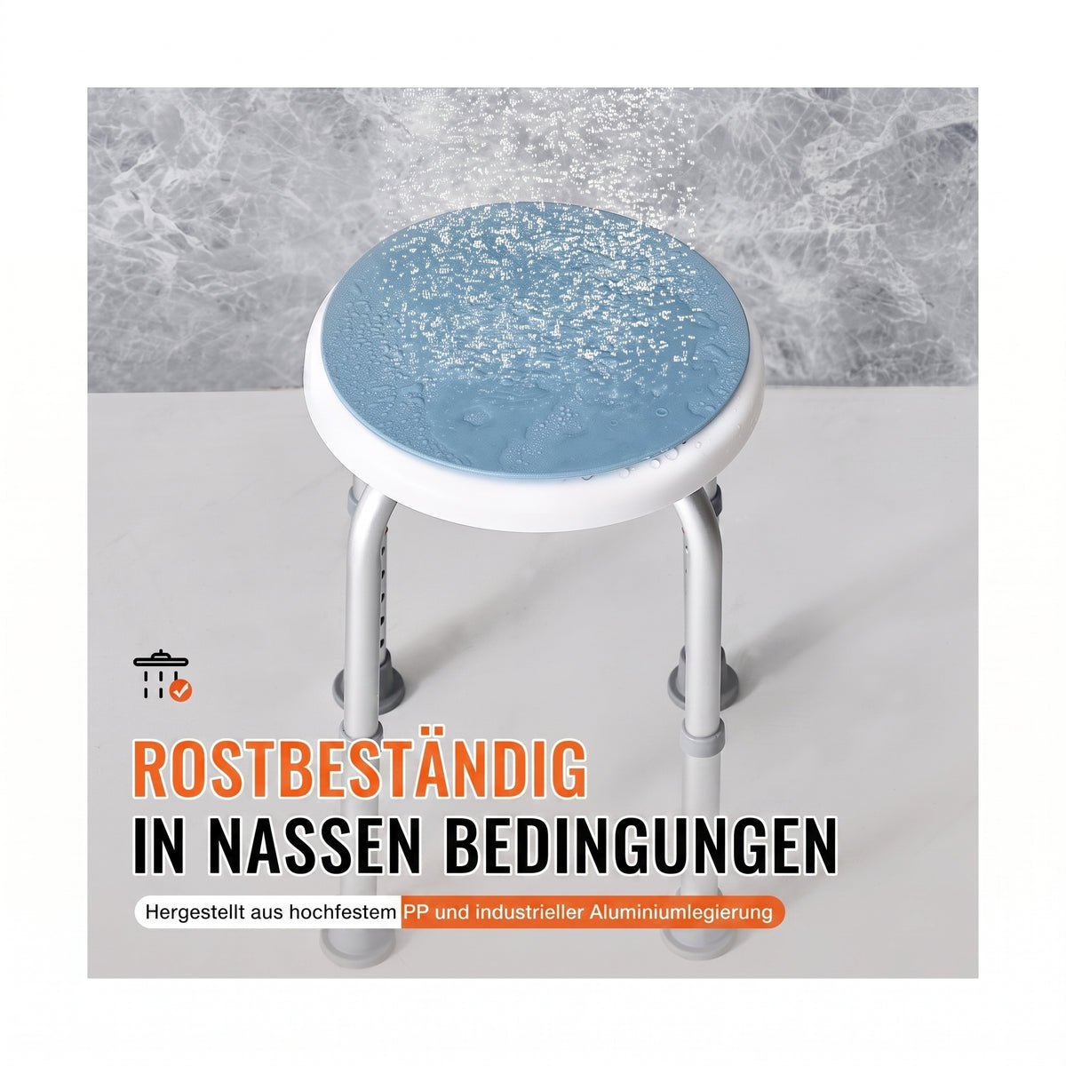 duschhocker hoehenverstellbar 36 48 cm blau