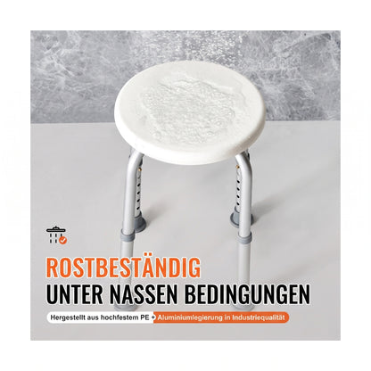 duschhocker hoehenverstellbar 35 48 cm weiss