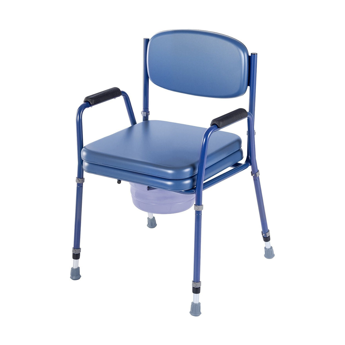 Toilettenstuhl gepolstert mit Eimer (81–91 cm), bis 181 kg