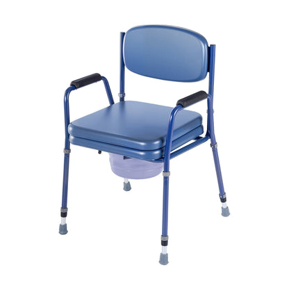 Toilettenstuhl gepolstert mit Eimer (81–91 cm), bis 181 kg