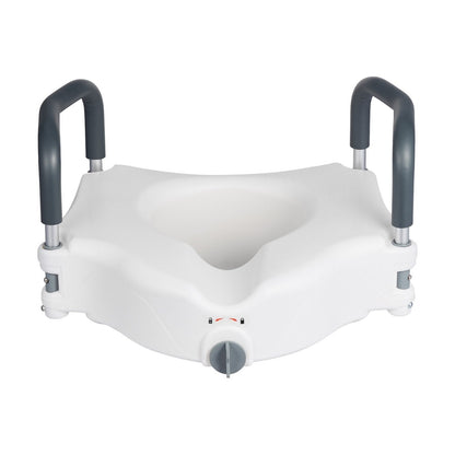 Toilettensitzerhöhung ca. 13 cm mit gepolsterten Armlehnen, bis 136 kg