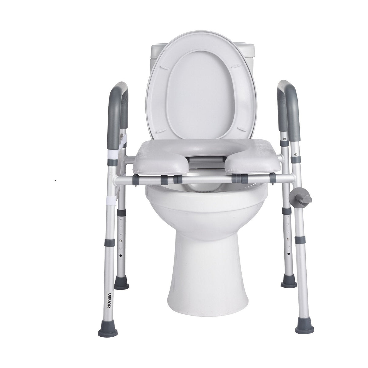 Toilettensitzerhöhung freistehend mit Armlehnen, bis 181 kg