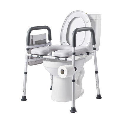 Toilettensitzerhöhung freistehend mit Armlehnen, bis 181 kg
