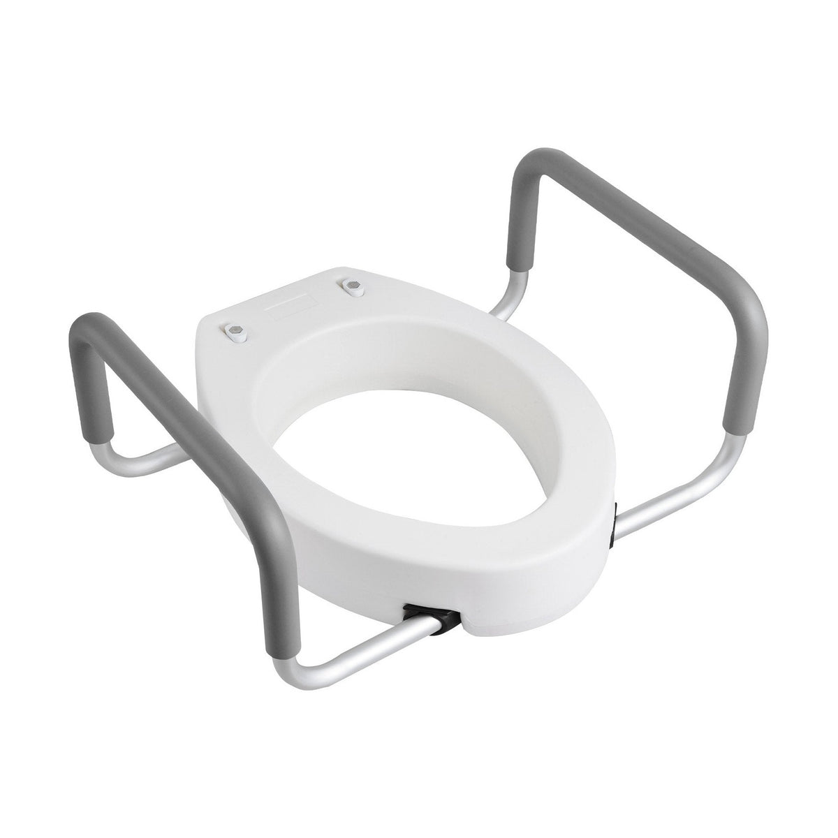 Toilettensitzerhöhung ca. 9 cm mit Armlehnen & verbreitertem Sitz, bis 136 kg