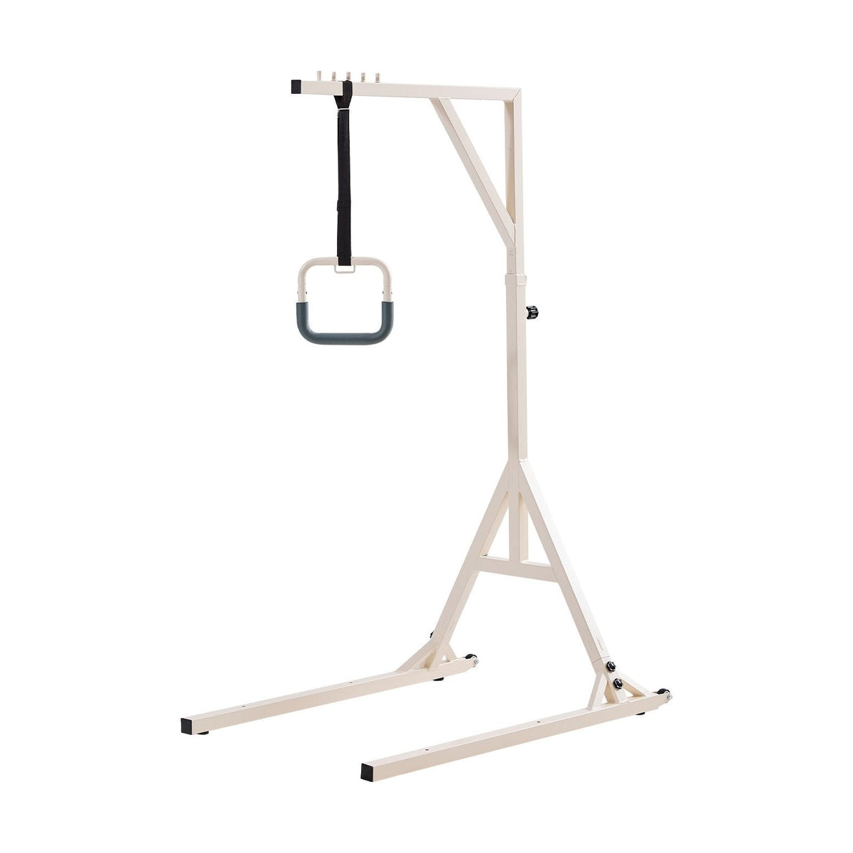 Fahrbarer Bettgalgen mit Trapezgriff, höhenverstellbar, bis 158 kg
