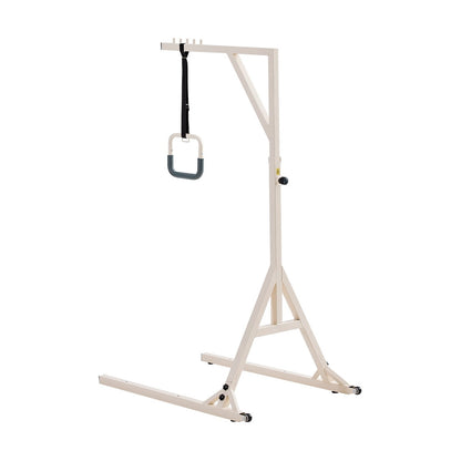 Fahrbarer Bettgalgen mit Trapezgriff, höhenverstellbar, bis 158 kg