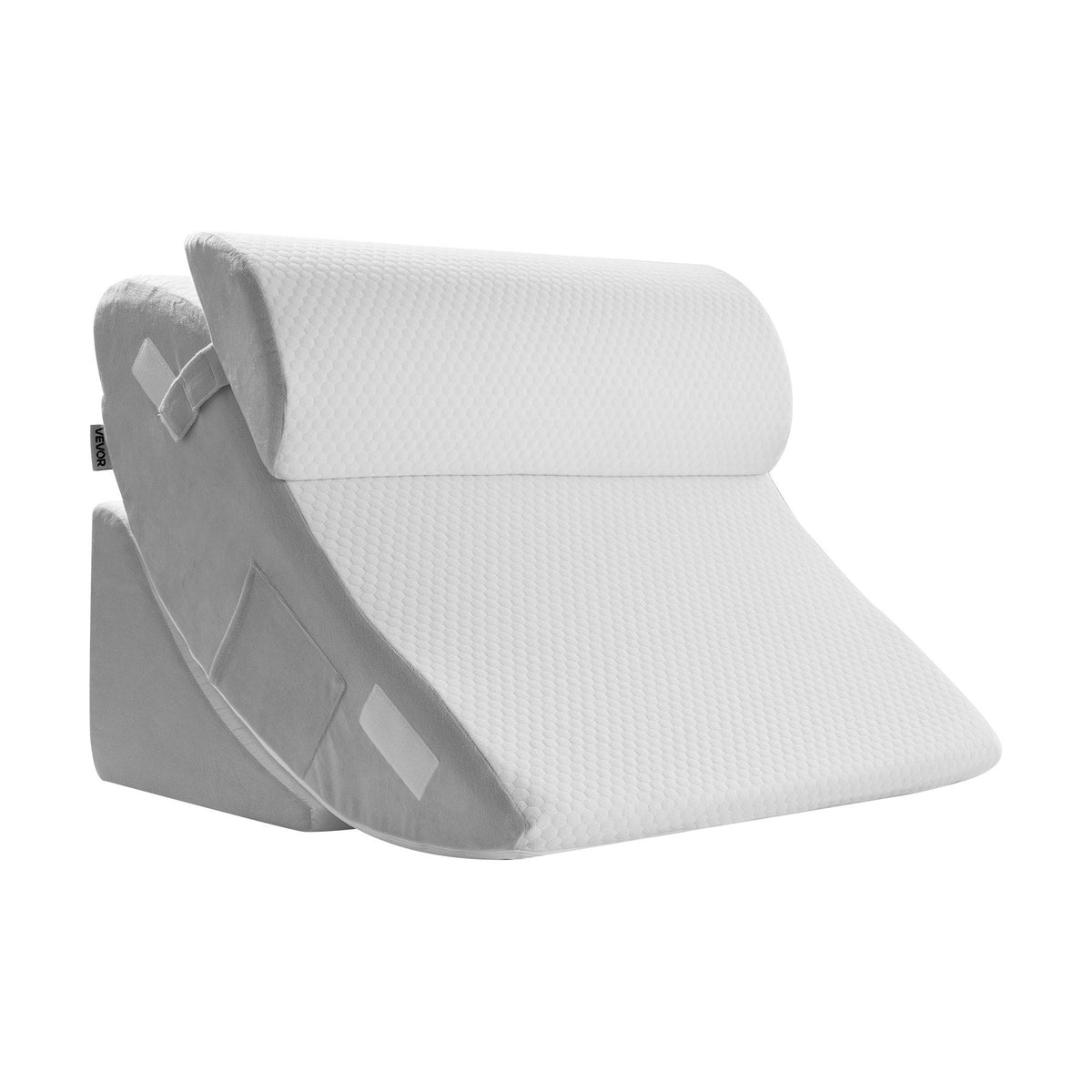Orthopädisches Keilkissen-Set, 4-teilig – Weiß/Grau