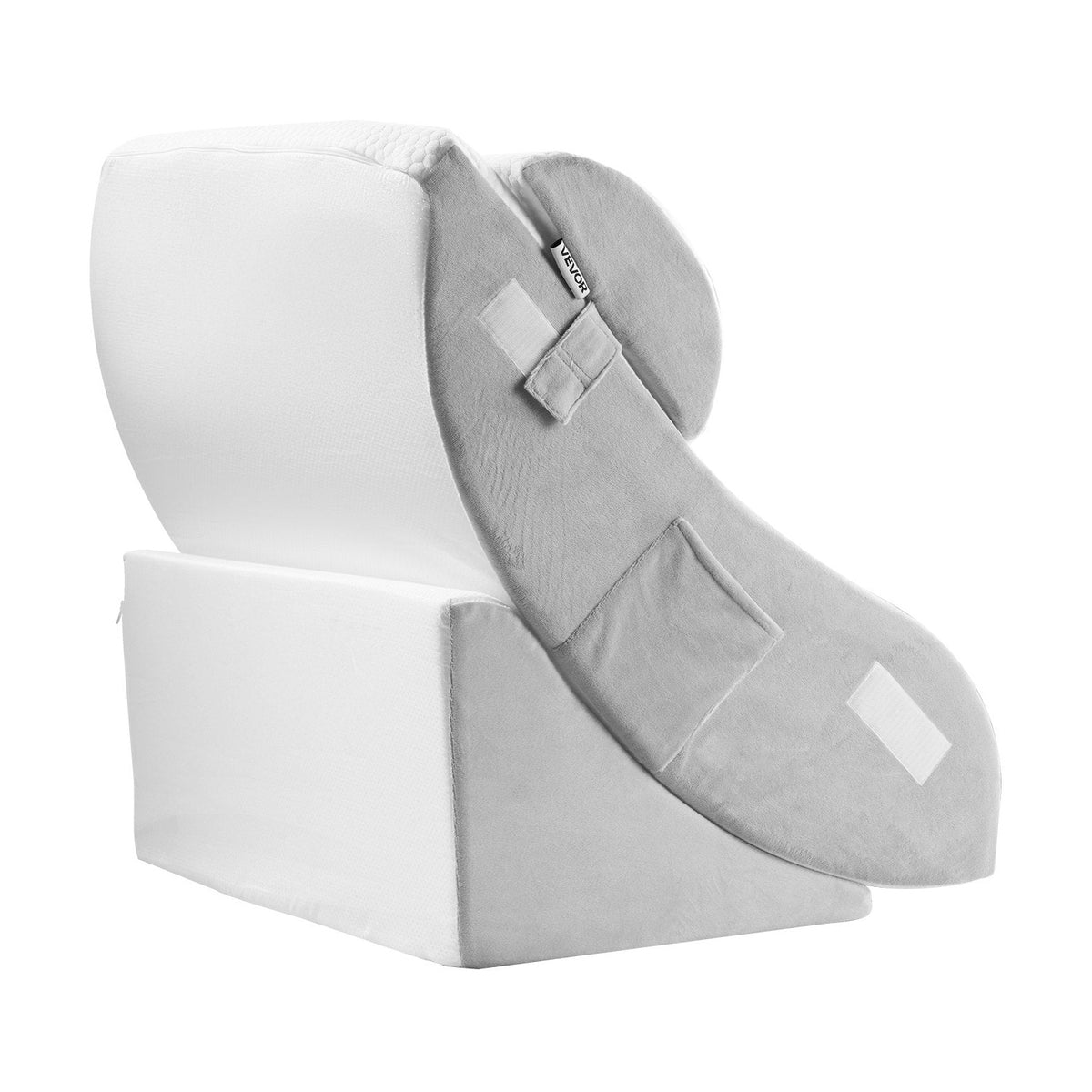 Orthopädisches Keilkissen-Set, 4-teilig – Weiß/Grau