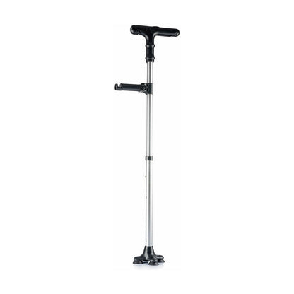Gehstock ausziehbar mit LED-Licht, Alarm & Greifer Hannde