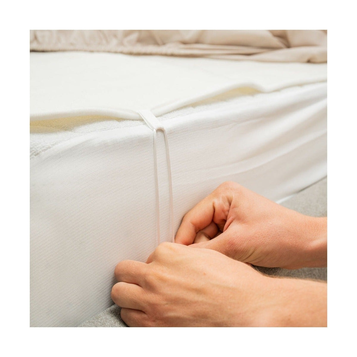 Wärmeunterbett für Doppelbett Blewarm, 2 × 60 W, 140 × 160 cm – Weiß