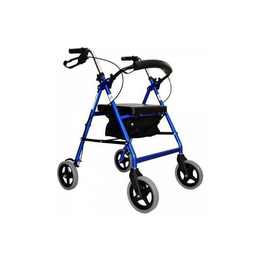 Mobilex Impala faltbarer Rollator, bis 150 kg – Blau