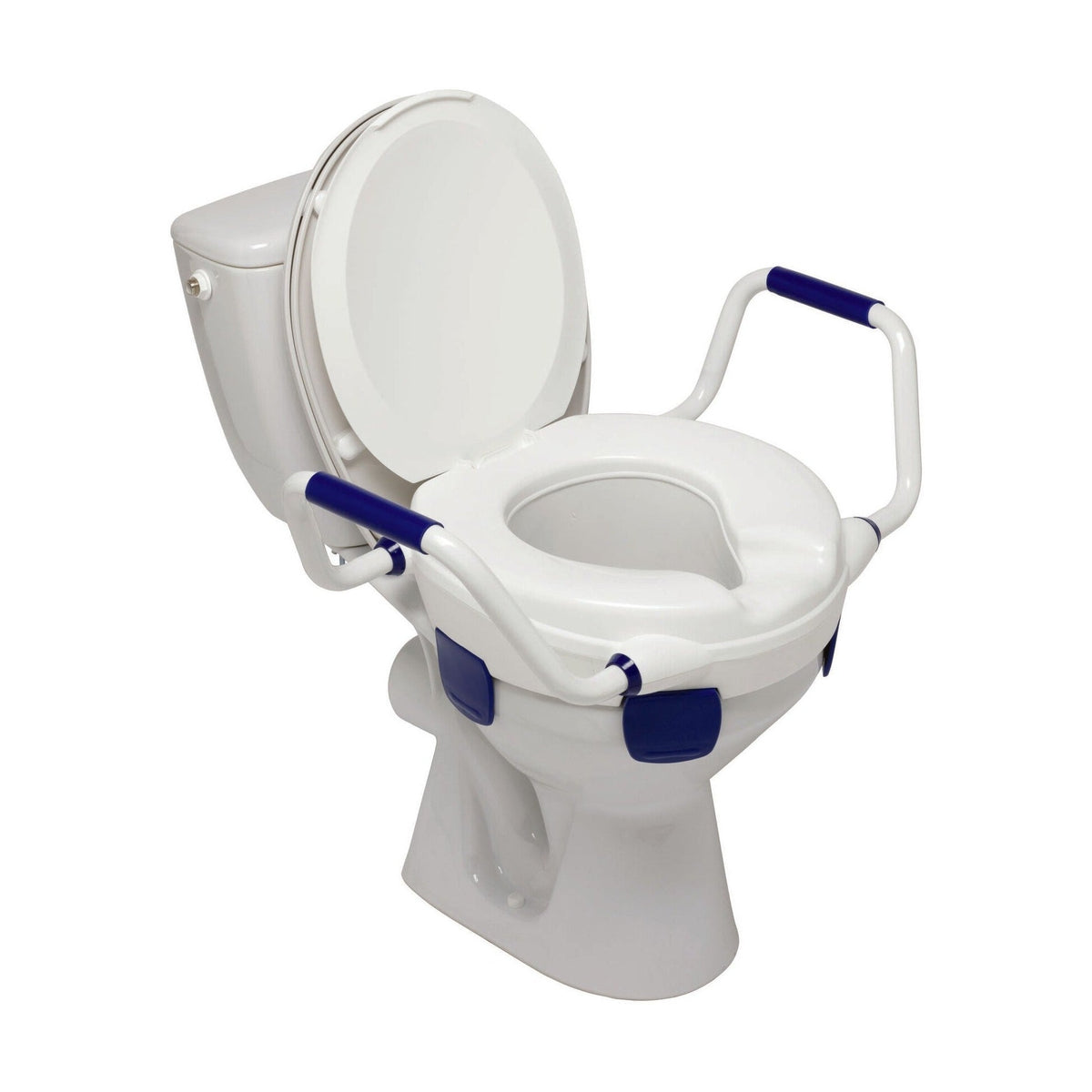 Toilettensitzerhöhung Clipper V mit Armlehnen und Deckel von Herdegen